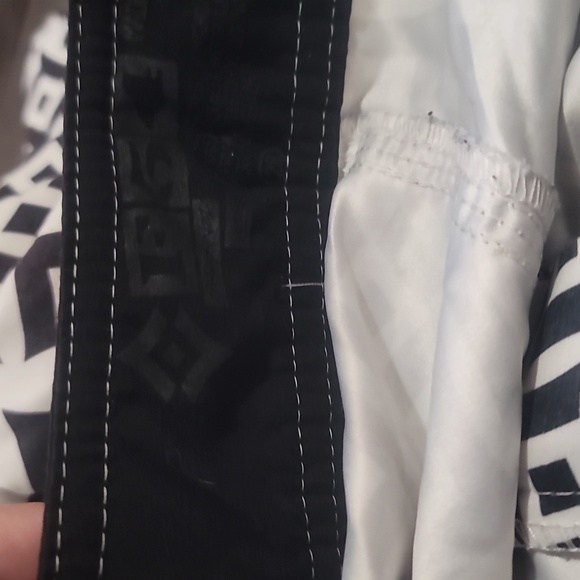 F54 Factor 54 black white geometric print board shorts swim trunks water sports - Picture 5 of 5